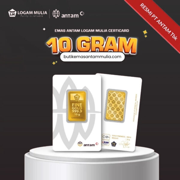 Emas ANTAM Logam Mulia Certicard - 10 gr