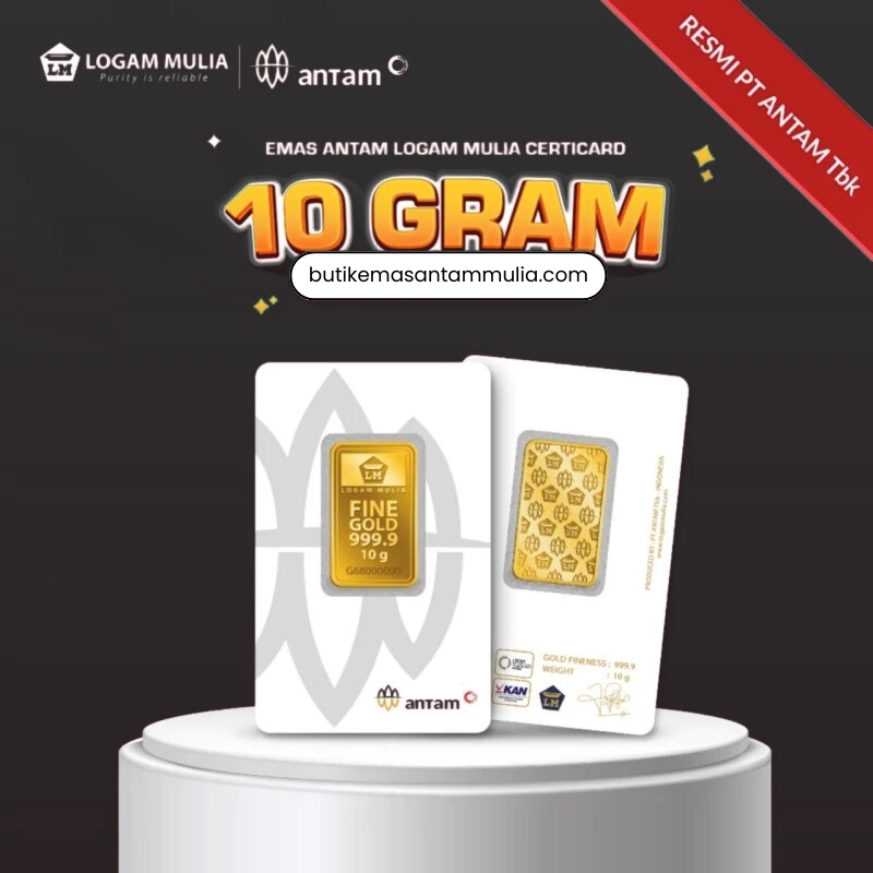 Emas ANTAM Logam Mulia Certicard - 10 gr
