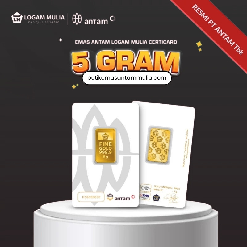 Emas ANTAM Logam Mulia Certicard - 5 gr